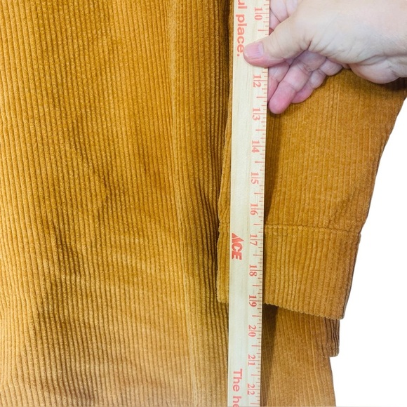 Corduroy Shacket Jacket Caramel Tan Oversized Western Boho Coastal Cowgirl small - Picture 4 of 9
